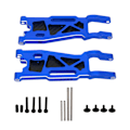 Pikkukuva 1 / 8: RC etuakselin ripustusvarret setti alumiiniseos ja hiilikuitu levy RC etuakselin ohjausvarret TRAXXAS 1/8 4WD SLEDG Blue