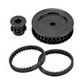 Miniatyrbild 3 av 8: 12T 30T remdrivning växellådor Systembyte för Traxxas 1/10 RC Crawler Car Upgrade DIY Parts Black