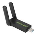 Miniatyrbilde 4 av 8: WiFi Dongle Stabil USB 3.0 Dual Band 1201Mbps 573.5Mbps Høy Gain Antenne WiFi Adapter for Familie Kontor Reise