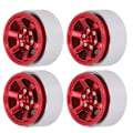 Miniatyrbild 8 av 8: 4 st 1,9 tum RC Beadlock Hjulnav Aluminiumlegering CNC RC Hjulfälgar Navbyte för Axial SCX10 för Hsp Red