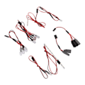 Miniatyrbillede 3 af 8: RC Front Baglygtestang Hvid Rød Gul LED-lys Forlygte Baglygtestang Til ZD Racing MX07 4WD 1/7 RC