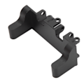 Miniatyrbillede 4 af 8: RC Servo Stativmonteret Aluminiumlegering Styretøj Servomonteringsbeslag til Axial 1/18 UTB18 Capra Unlimited Trail Car Sort
