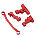Miniatyrbillede 8 af 8: RC-styreenhed Aluminiumlegeringserstatning Udsøgte opgraderingsdele til Traxxas LaTrax Teton 1/18 RC Car Red