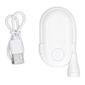 Miniatyrbillede 8 af 8: Boglæselampe USB Genopladelig 3 farver Niveauer Lysstyrke Justerbar Fleksibel Clip On Boglampe Bog Natlampe Hvid