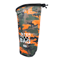 Miniatyrbild 4 av 8: Vattentät Torrväska Polyester PVC Lättviktsbar Bärbar Roll Top Torrväska för Simning Orange Kamouflage 20L