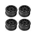 Pikkukuva 7 / 8: 4 sarjaa 2,2 tuuman pyöränvanne Nylon RC auton pyöränvanne Axial SCX10 Wraith RR10 1/10 RC autoille musta