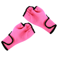 Miniatyrbild 8 av 8: 1 par simnätshandskar Halksäkra halvfinger simträningshandskar Dykutrustning för Barn Rosa S