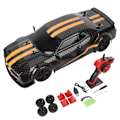 Pikkukuva 4 / 8: RC Drift Auto 2,4 GHz Kaukosäädin 4-pyöräinen monisuuntainen ajo Etuvalot RC Kilpa-auto Lelu Yksittäinen akku