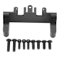 Miniatyrbillede 1 af 8: RC Servo Stativmonteret Aluminiumlegering Styretøj Servomonteringsbeslag til Axial 1/18 UTB18 Capra Unlimited Trail Car Sort