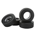 Miniatyrbilde 2 av 8: 4 stk 1,55 tommer myke gummihjul for Tamiya CC01 LC70 LC80 1/18 Air UTB18 Capra fjernkontroll biloppgraderingsdel