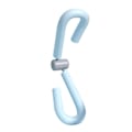 Miniatyrbillede 1 af 8: Hoftetræner Stål NBR PP Ergonomisk design Bærbar elastisk lårtone træning til postpartum rehabilitering Blå