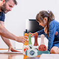 Miniatyrbillede 5 af 8: Bowlingsæt til børn 6 stk kegler og 2 stk bolde Pædagogisk småbørn Mini bowlinglegetøj til udendørs leg indendørs