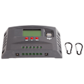 Miniatyrbild 1 av 8: Solar Charge Controller MPPT Tracking Laddning 12V 24V Automatisk anpassning LCD-solpanelsregulator med 2 DC USB 10A