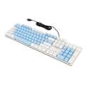 Miniatyrbild 3 av 8: 104 Tangenters Mekaniskt Gaming Tangentbord 28 Bakgrundsbelysningslägen Blå Brytare Plug and Play RGB Trådbundet Datortangentbord för Windows för Linux Blå Vit
