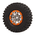 Pikkukuva 2 / 8: RC Renkaat Kumi Kestävä Vakaa Joustava Vaihto RC Varaosarenkaat SCX24 RC Auto Tarvikkeet Oranssi Harmaa