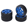 Pikkukuva 7 / 8: 4 KPL 1/8 GT RC-pyörät Vahva pito Maantiekilpa-renkaat Kestävät maantiepyörät 17 mm:n adapterilla Sininen