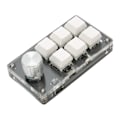 Miniatyrbilde 5 av 8: 6 Tasters Mini Tastatur med Knott Blå Bryter Kablet USB Trådløs Bluetooth Dobbel Modus Tilkobling DIY Programmerbart Mekanisk Tastatur Hvit