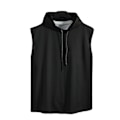 Miniatyrbilde 1 av 8: Menn Ermeløs Hettegenser Gym Sweatshirt Vest Topp Hudvennlig Polyester Ensfarget svart XL