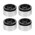 Miniatyrbilde 7 av 8: 4 stk 1,9 tommer Hjulnav Aluminiumlegering Beadlock Hjulnav Tilbehør for Axial SCX10 90046 AXI 03007 for REDCAT MST 1/10 RC Bil Svart
