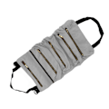 Miniatyrbild 4 av 8: Bilryggstöd Roll Up Verktygsväska Canvas Vikbar Roll Bag Biltång Elektriker Verktygsförvaringsväska Grå