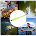 Miniatyrbilde 5 av 8: 10 stk Silikonkunstig mark Meitemark Myke fiskesluk Agn Tilbehørssett for fiskeutstyr