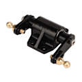 Miniatyrbilde 8 av 8: RC Svingbase Aluminium Legering Svart Lettvekt Stabil ytelse for Tamiya 1/14 RC Lastebiler