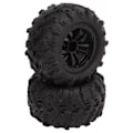 Miniatyrbild 7 av 8: 2 st 85mm RC-bildäck 47mm Bredd 12mm Hexadapter Gummibilbytesdäck för SCY 16101 16102 1/16 RC-bil