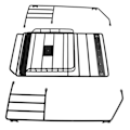 Miniatyrbilde 7 av 8: RC Takstativ Bagasjebrett Jern Takstativ Veltebur for Axial SCX10 for Wrangler Bilskall 313mm Akselavstand
