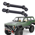 Miniatyrbillede 5 af 8: 2 stk. sort metal CVD drivaksel tilbehør til Axial SCX10/CC01/D90/D110 1/10 RC bil - Sort (88-113mm)