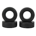 Miniatyrbilde 3 av 8: 4 stk 1,55 tommer myke gummihjul for Tamiya CC01 LC70 LC80 1/18 Air UTB18 Capra fjernkontroll biloppgraderingsdel