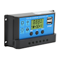 Miniatyrbillede 3 af 8: 12V 24V Solar Charge Controller USB PWM Fotovoltaisk Solpanel Charge Regulator med LCD-skærm 20A