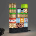Miniatyrbild 3 av 5: Minecraft nattlampa byggkloss skarvlampa USB-strömförsörjning, fyrkantig byggklosslampa min DIY kreativa nya skarvning