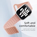 Pikkukuva 3 / 5: Sopii Apple Watch -rannekkeisiin, vapaasti säädettävät magneettirannekkeet, Apple Watch SE 10. sukupolvi luumu kukka Ultra -kellorannekkeet pink 38/40/41/42 mm