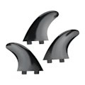 Miniatyrbild 1 av 8: 3 Styck Surfboard fenor PVC Quick Release Ersättning Tri Fin Set för Longboard Surfboard Paddleboard