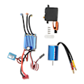 Pikkukuva 6 / 8: 2435 4800KV harjaton moottori 25A ESC 2,2 kg servo RC harjaton moottori 1/16 1/18 RC autoon