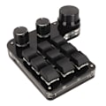 Miniatyrbilde 7 av 8: Mini 9-tasters tastatur med 3 knotter RGB Lys Blå Bryter DIY Programmerbar Universal Mini Makro Mekanisk Gaming Tastatur for PC