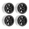 Miniatyrbilde 3 av 8: 4 stk 1,9 tommer Hjulnav Aluminiumlegering Beadlock Hjulnav Tilbehør for Axial SCX10 90046 AXI 03007 for REDCAT MST 1/10 RC Bil Svart