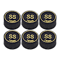 Pikkukuva 1 / 8: 6 kpl Pool Cue Tips Ammattimaiset monikerroksiset biljardipool-cue-tipsit Vaihto pool-cue- ja snooker-keppeihin 14mm SS