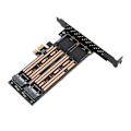 Miniatyrbillede 7 af 8: M.2 SATA SSD NGFF til PCIE Adapter Op til 6Gbps NCQ MSI Understøttet Plug and Play Dual M.2 PCIE Adapter til Desktop Kabinet