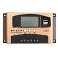 Miniatyrbilde 1 av 8: Solar Charge Controller MPPT Solar Charge Controller Solpanelregulator med LCD-skjerm Parameter Justerbar Gull 100A
