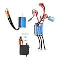 Pikkukuva 8 / 8: 2435 4800KV harjaton moottori 25A ESC 2,2 kg servo RC harjaton moottori 1/16 1/18 RC autoon