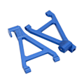Miniatyrbilde 8 av 8: 1 par RC bakre nedre svingarm Profesjonell aluminiumslegering Eksakt størrelse bakre nedre opphengsarmer for 1/16 RC bil blå