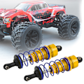 Miniatyrbillede 5 af 8: 2 stk. 92 mm RC olietryksjusterbar forreste støddæmper Passer til ZD Racing 7358 1/10 RC CarGolden