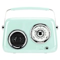 Pikkukuva 2 / 8: Retro Radio Bluetooth -kaiutin, kannettava HiFi-stereokaiutin, söpö vanhanaikainen radiokaiutin juhliin, ulkokäyttöön, mintunvihreä