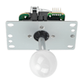 Miniatyrbild 4 av 8: Arcade Joystick Gamepad DIY Joystick Arcade Game Fighting Stick Ersättningsdelar Pin Kretskort med kulhuvud Vit