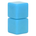 Miniatyrbild 6 av 8: 6st Blank tärningsuppsättning rätvinklig plast hexaedriska kuber Klassrumsbrädspel DIY Math Counting Undervisningsfest Gunst Kul Blå