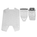 Miniatyrbillede 8 af 8: RC Skid Plate Rustfrit stål RC Chassis Armor Guard til Big Rock 1/10 RC Biler Sølv Udendørs