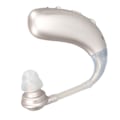 Miniatyrbild 3 av 8: Single Sound Amplifier Hörlurar Laddningsbar Bluetooth Sound Aid Förstärkare Öronsnäcka för filmtittande Silver