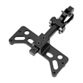 Miniatyrbillede 2 af 8: RC trækkrog Aluminiumslegering Justerbar letvægts anhængertræk til SCX6 1/6 sort