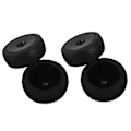 Pikkukuva 5 / 8: 4 kpl RC-kumirenkaita, vahva pito, korkea kulutuskestävyys, joustavat 17 mm:n pyörät Redcat Blackille